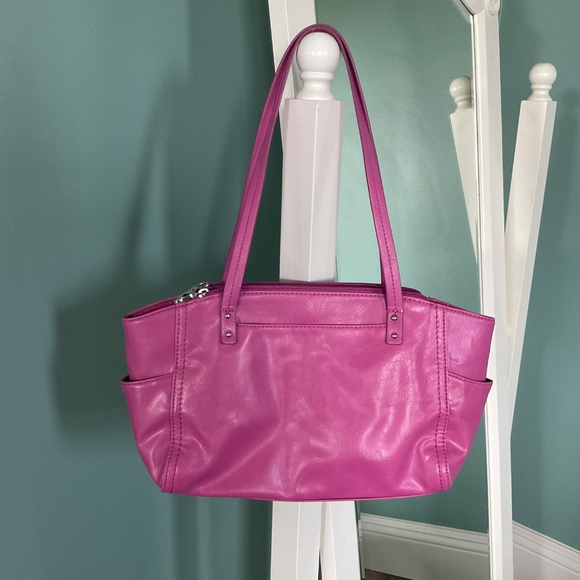 Relic 1992 Caraway Hot Pink Fusia Retro Vintage Shoulder Bag Purse - Picture 2 of 12